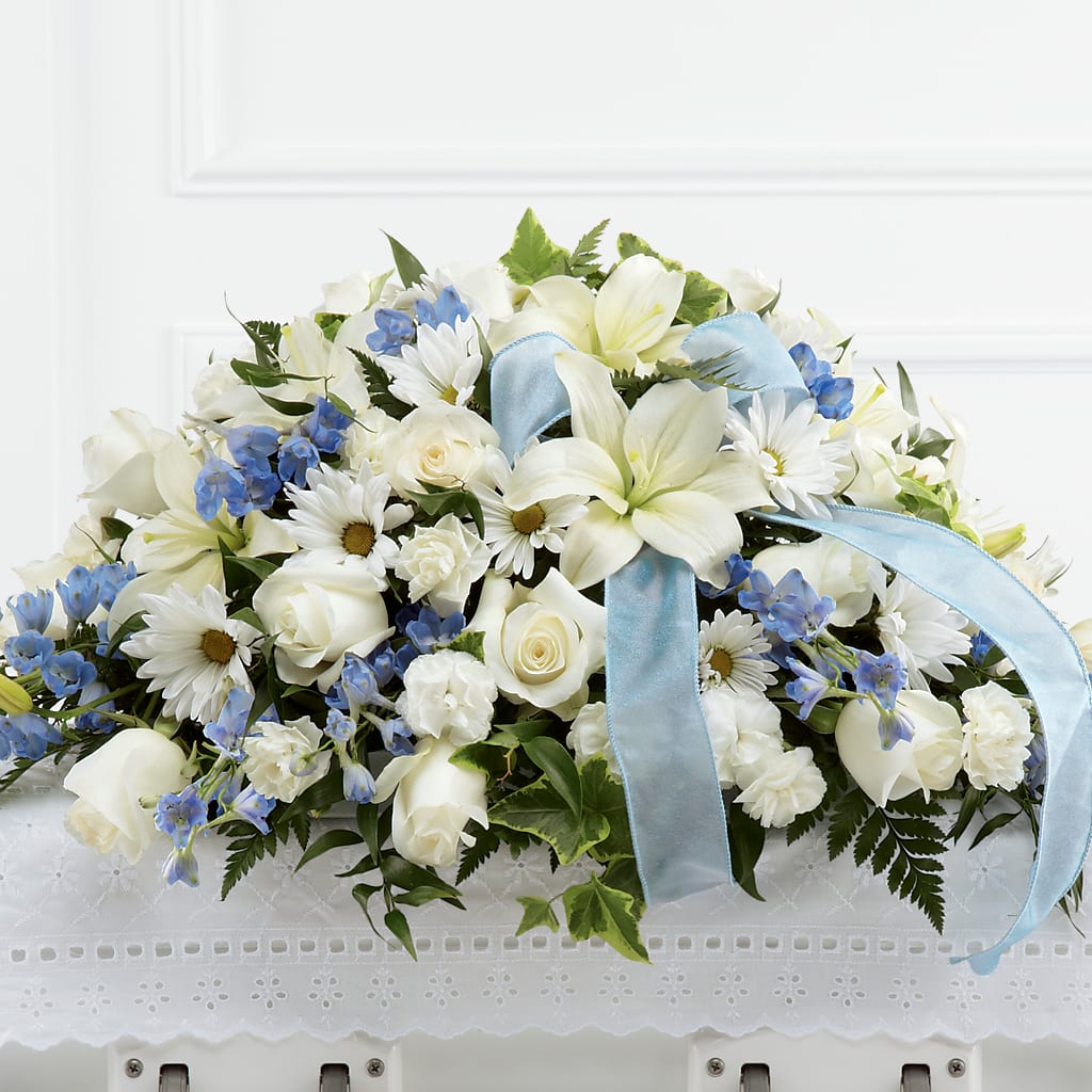 Tender Treasure Casket Spray – Artistic Designs Unlimited, Marianna FL