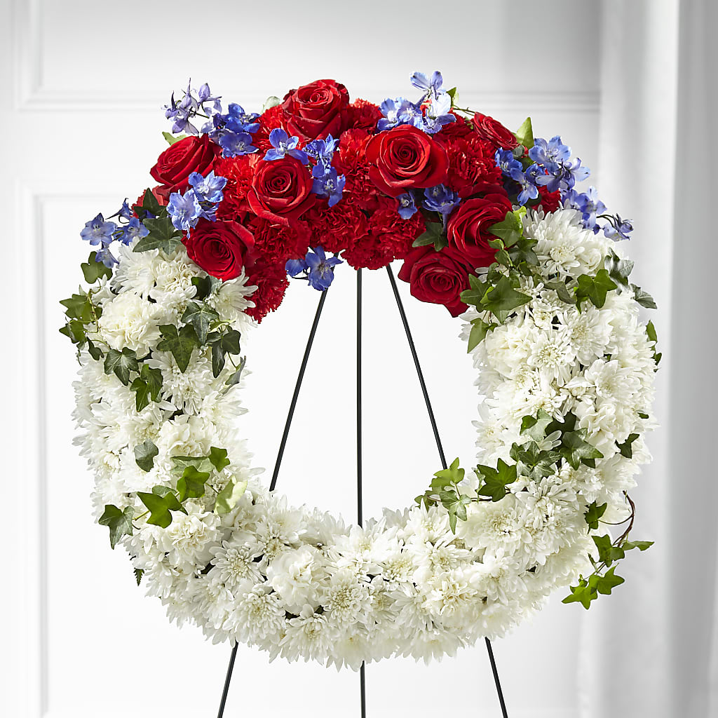 Patriotic Passion Wreath – Artistic Designs Unlimited, Marianna FL