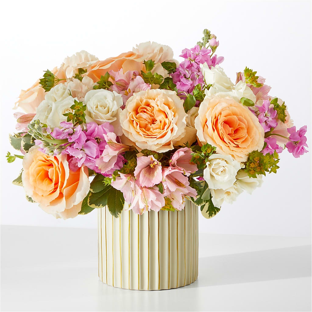 Paradise Bouquet with Ivory Vase – Artistic Designs Unlimited, Marianna FL
