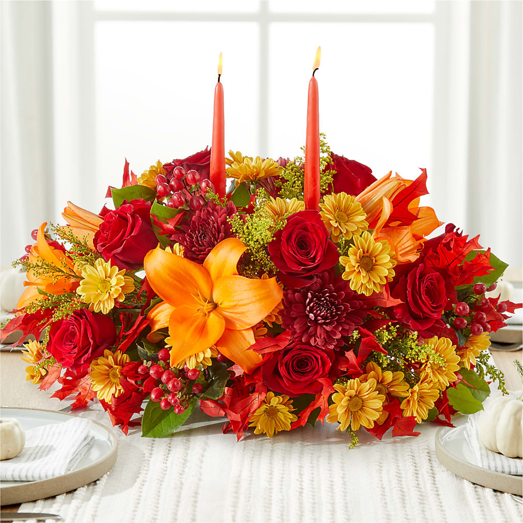 Autumn's Embrace Centerpiece – Artistic Designs Unlimited, Marianna FL
