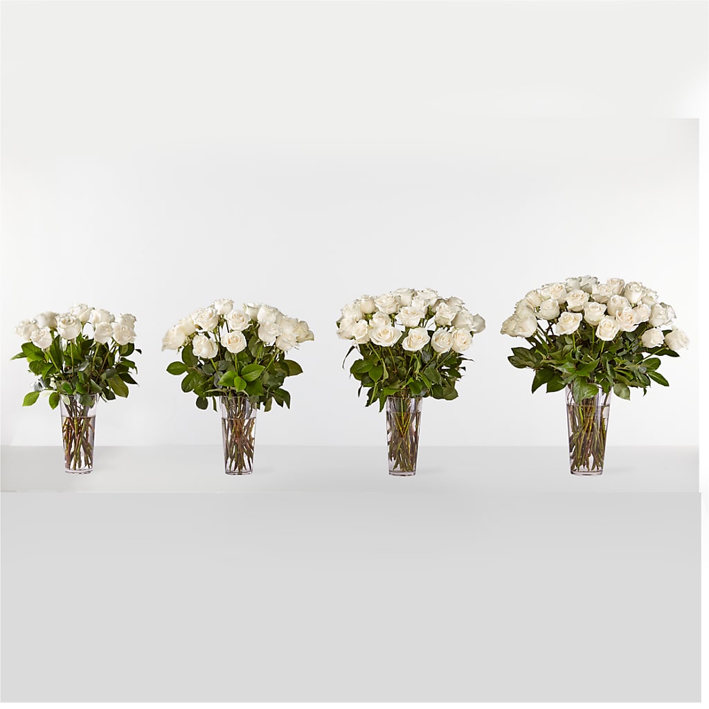 Long Stem White Rose Bouquet –  Artistic Designs Unlimited, Marianna FL