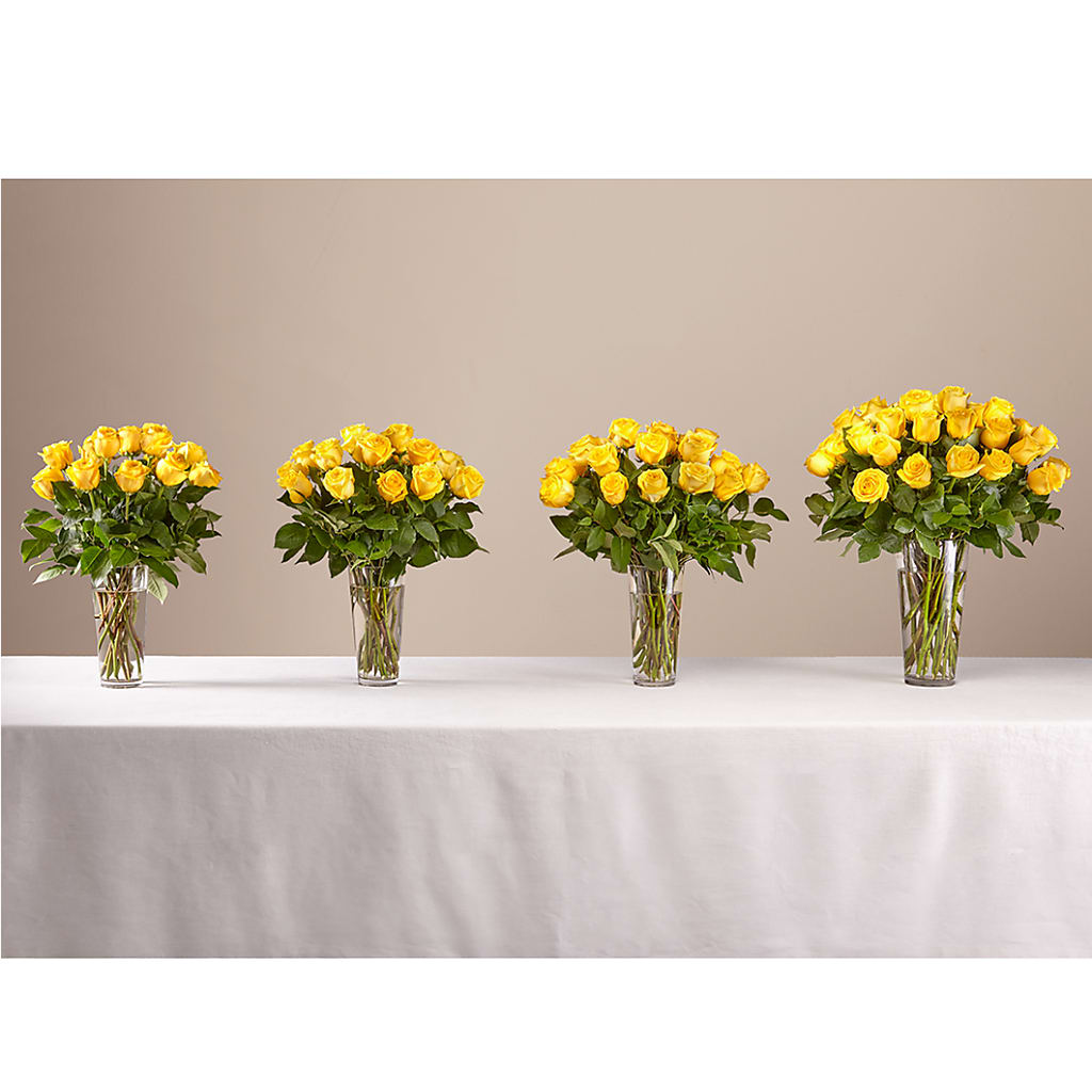 Long Stem Yellow Rose Bouquet –  Artistic Designs Unlimited, Marianna FL