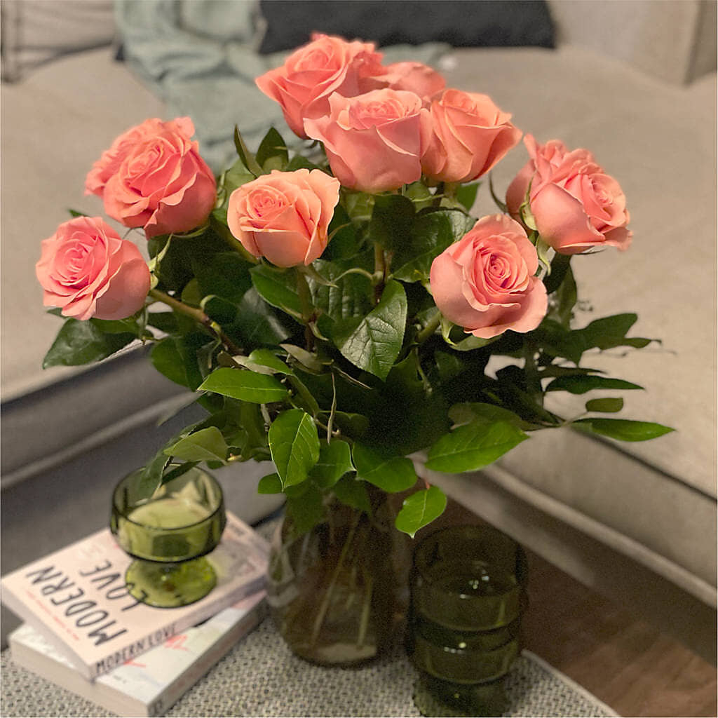 Long Stem Pink Rose Bouquet –  Artistic Designs Unlimited, Marianna FL