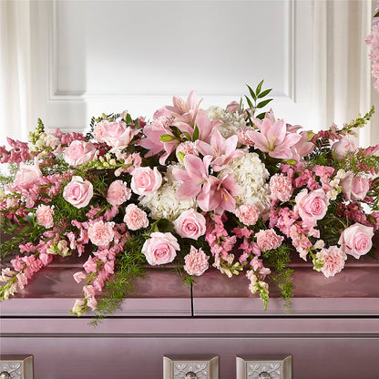 Life & Remembrance Casket Spray –  Artistic Designs Unlimited, Marianna FL