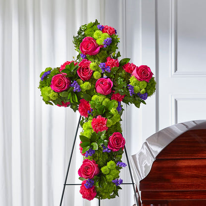 Tribute Rose Floral Cross –  Artistic Designs Unlimited, Marianna FL