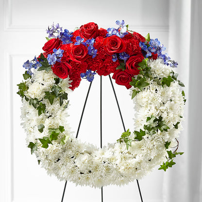 Patriotic Passion Wreath –  Artistic Designs Unlimited, Marianna FL