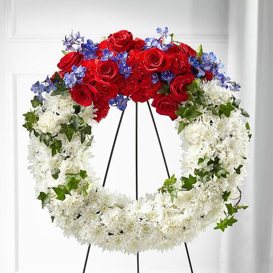 Patriotic Passion Wreath –  Artistic Designs Unlimited, Marianna FL