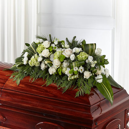 Hopeful Gesture Casket Spray –  Artistic Designs Unlimited, Marianna FL