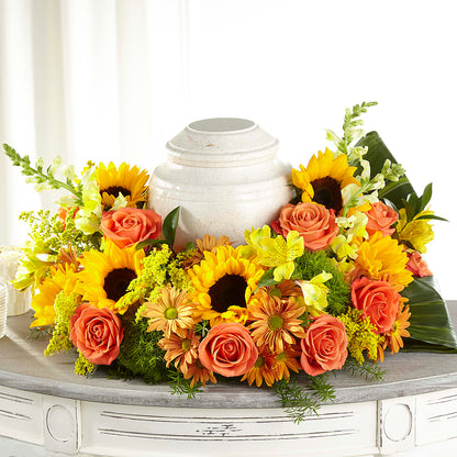 Faithful Sunflower Cremation Adornment –  Artistic Designs Unlimited, Marianna FL
