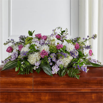 Meadows of Serenity Casket Spray –  Artistic Designs Unlimited, Marianna FL