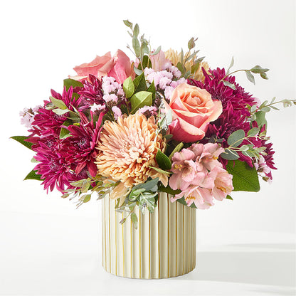Berry Cobbler Bouquet with Ivory Vase –  Artistic Designs Unlimited, Marianna FL