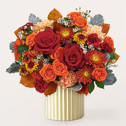 Merlot Bouquet with Ivory Vase –  Artistic Designs Unlimited, Marianna FL