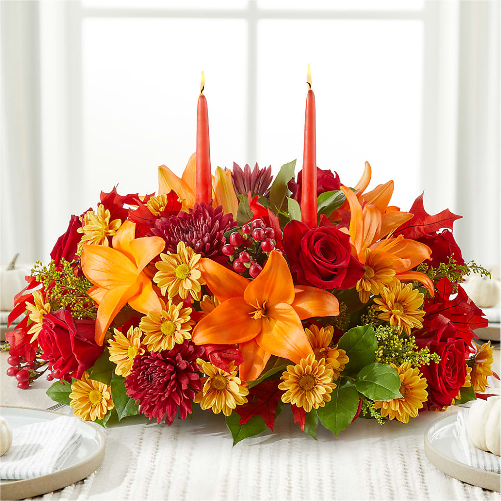 Autumn's Embrace Centerpiece –  Artistic Designs Unlimited, Marianna FL
