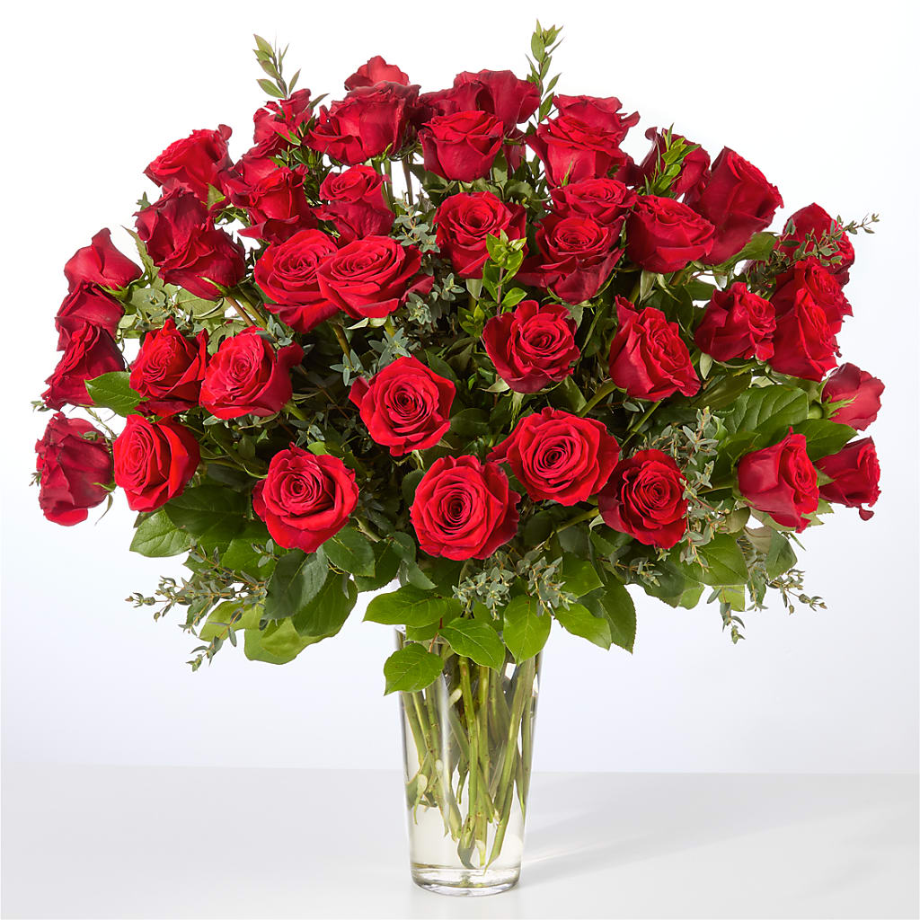 Forever Yours Fifty Stem Red Rose Bouquet –  Artistic Designs Unlimited, Marianna FL